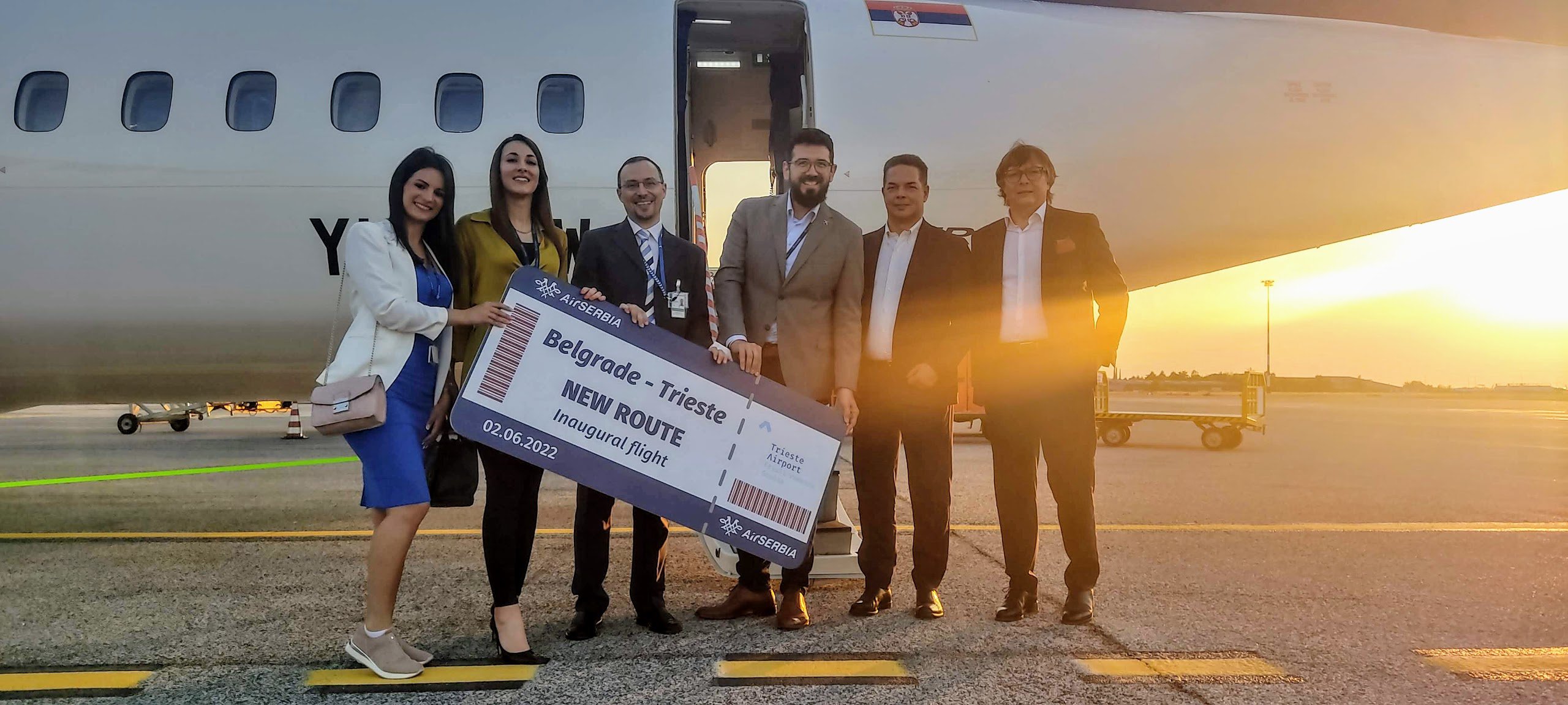 Immagine per Air Serbia ha inaugurato il primo volo Ronchi-Belgrado
